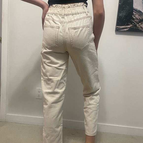Women's Cream Jeans - Picture 2 of 5